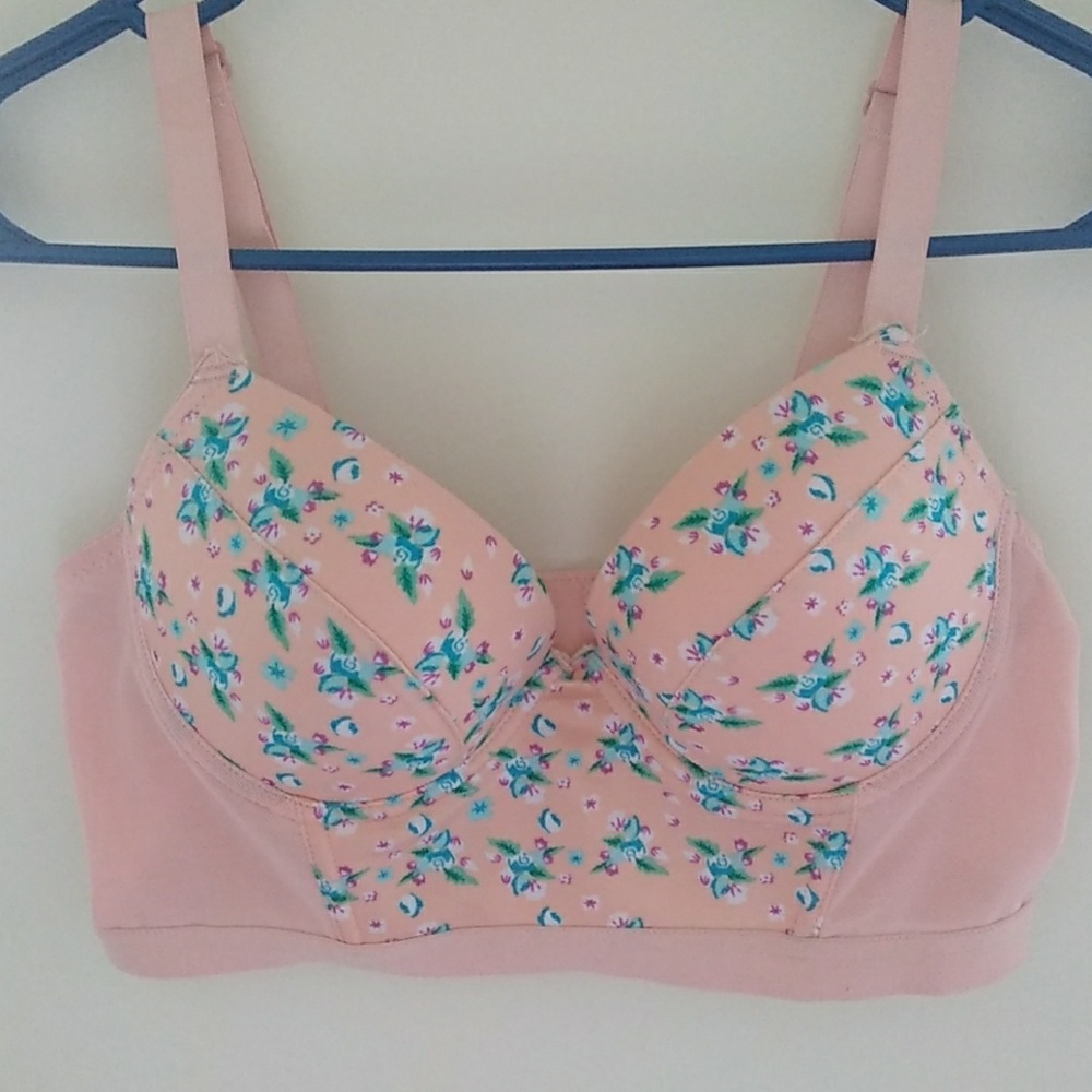 Pink bra